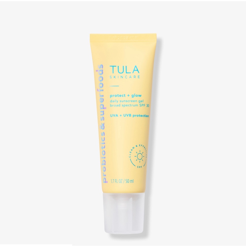 Tula Protect + Glow Daily Sunscreen Gel Broad Spectrum SPF 30 1.7 oz. Exp 3/2025